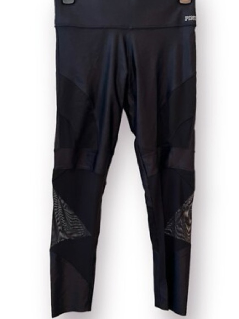 Pink by Victorias Secret Ultimate Cropped Black Leggings-Like New!